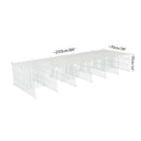 Size of A C and C guinea pig cage stand size 6x2 with small hole white CC grids by kavee usa