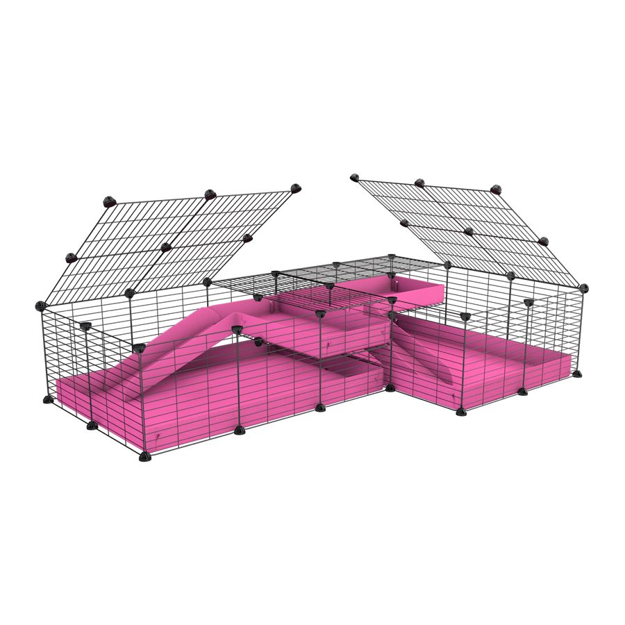 L-Shape 6x2 C&C Cage with Divider & Loft