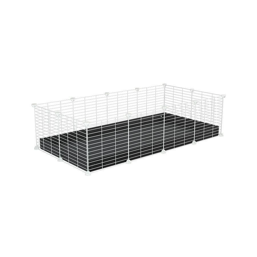 White 4x2 C&C Cage - Ideal for two guinea pigs