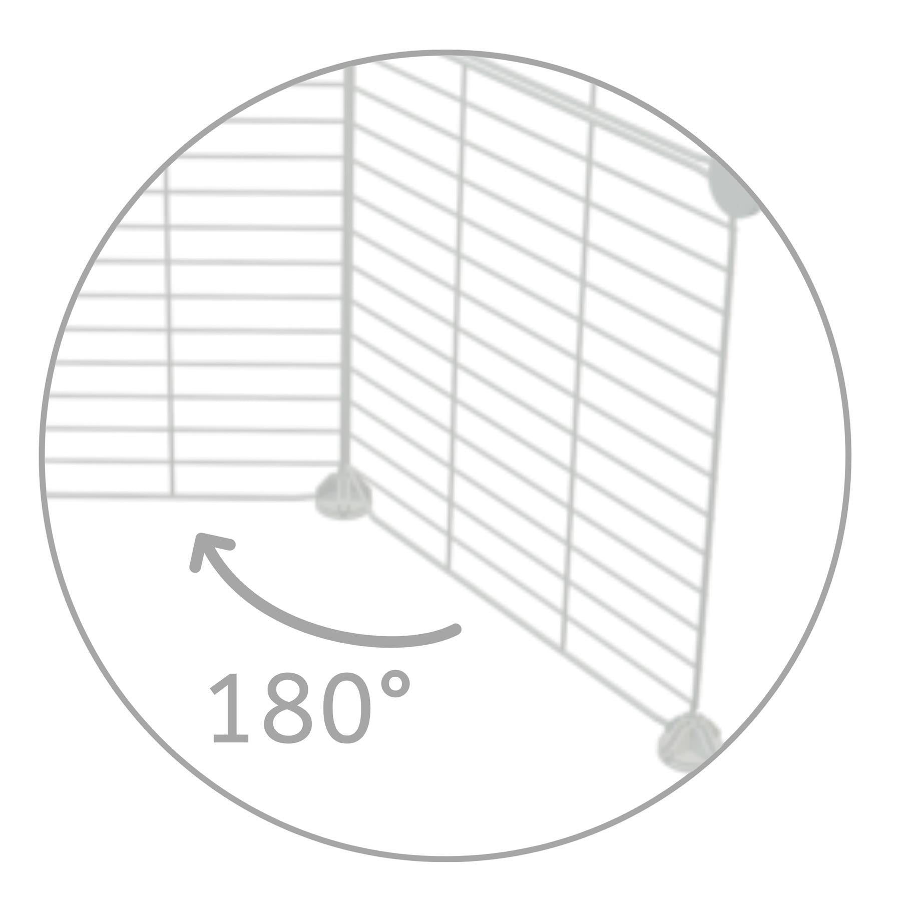 one white door grid C&C guinea pig C&C cage kavee door lid rotating hinged grid 180 degrees kavee 