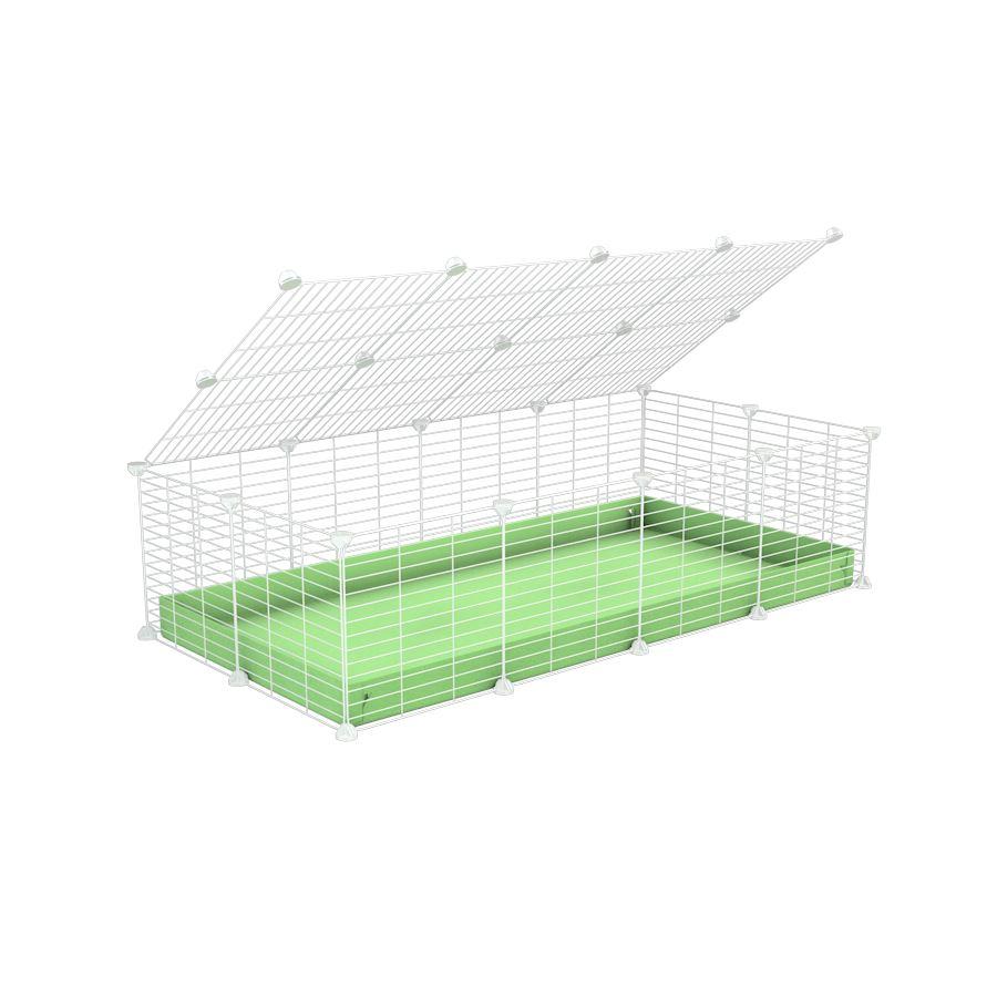 White 4x2 C&C Cage - Ideal for two guinea pigs