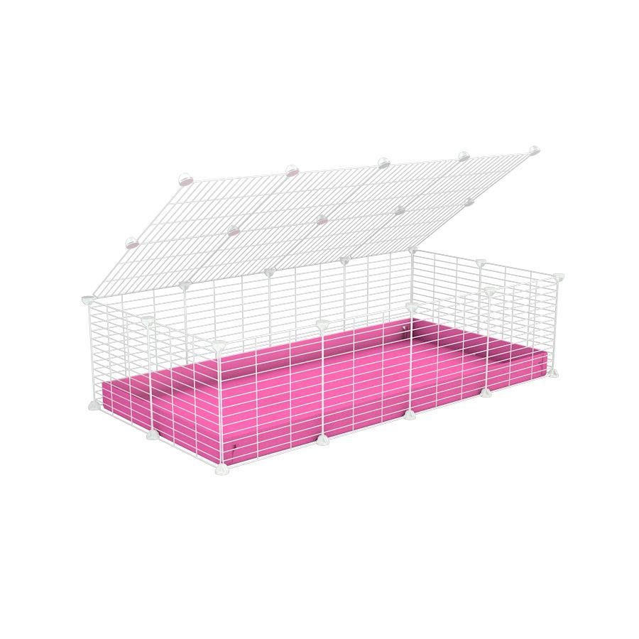 White 4x2 C&C Cage - Ideal for two guinea pigs