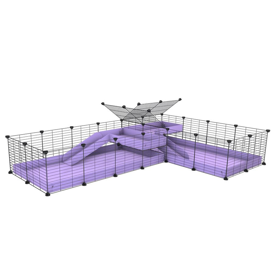 L-Shape 8x2 C&C Cage with Divider & Loft