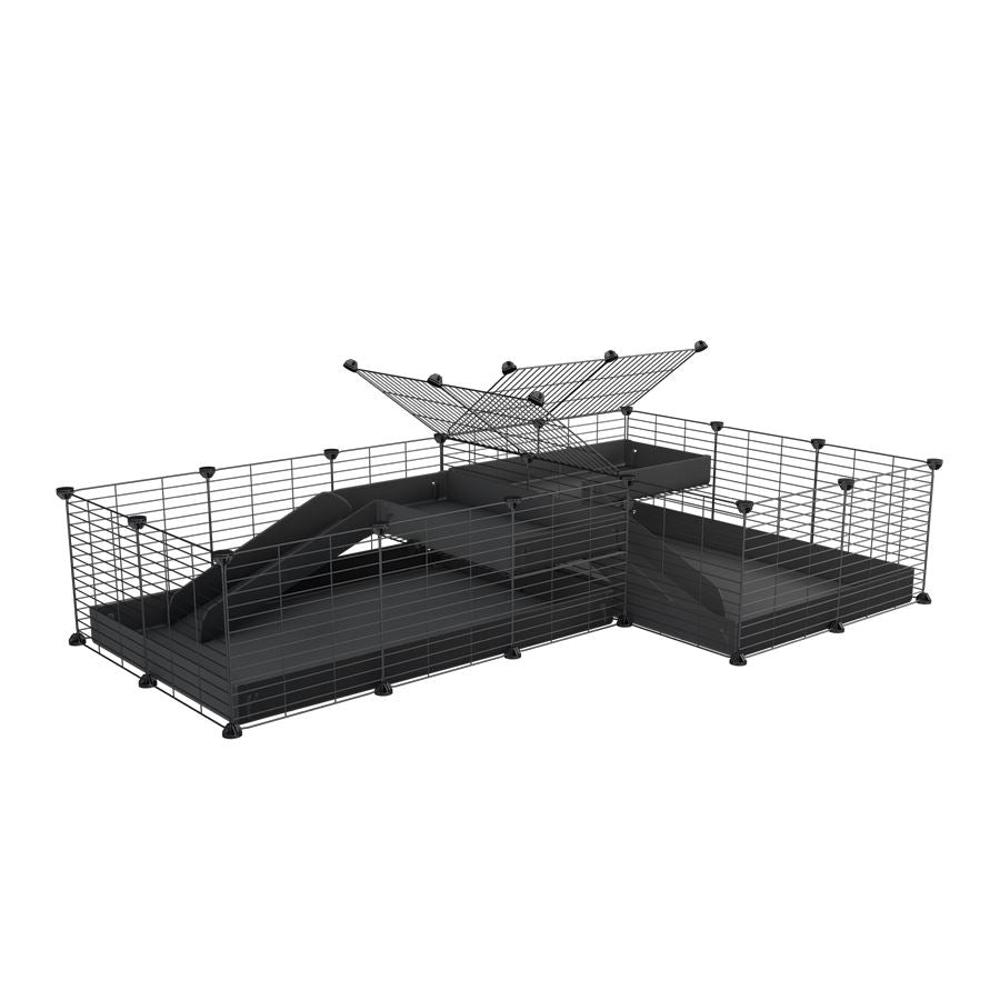 L-Shape 6x2 C&C Cage with Divider & Loft