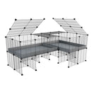 L-Shape 6x2 C&C Cage with Divider & Stand