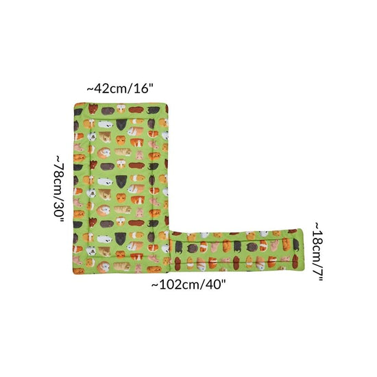 Image showcasing Patterned Fleece Liners for Guinea Pigs | Kavee