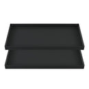 two 2x4 black coroplast sheets or corrugated plastic correx for guinea pig cage C&C cc c and c from brand kavee